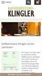 Mobile Screenshot of kaffeeklingler.de